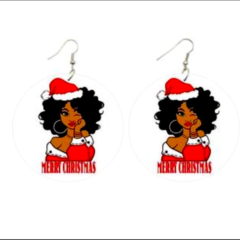 Ms Claus lightweight double sided earrings ⛄️